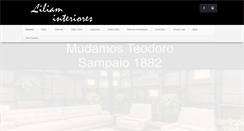 Desktop Screenshot of liliaminteriores.com.br