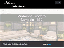 Tablet Screenshot of liliaminteriores.com.br